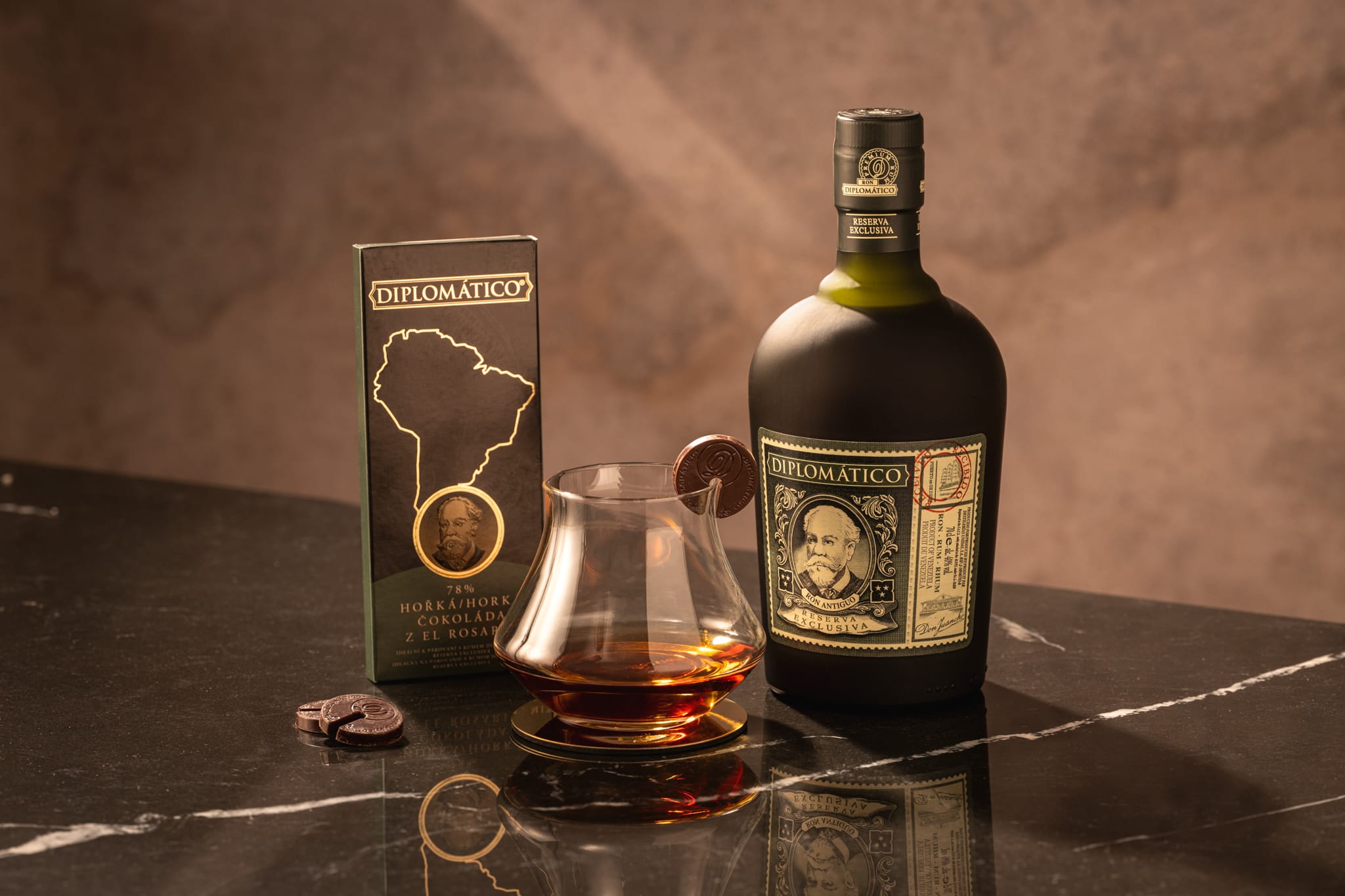 Parovanie rum cokolada