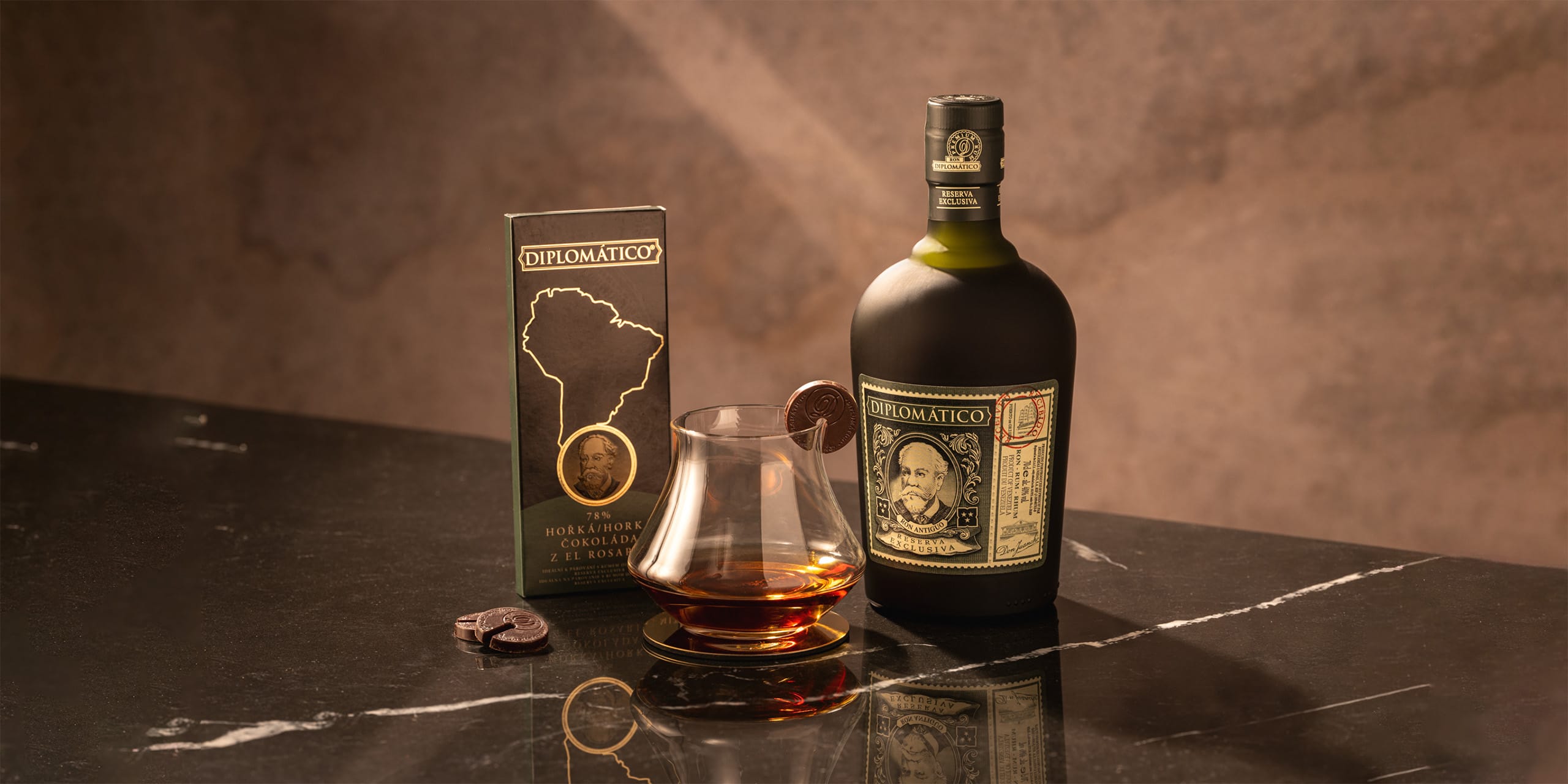 Parovanie rum cokolada